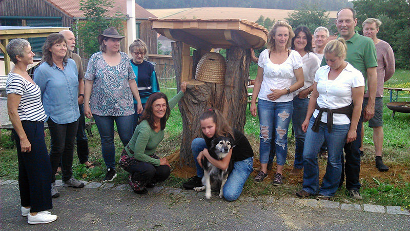 Skulptur Bienenstock