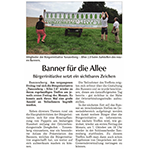 Banner für die Allee