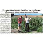 Kooperationsbereitschaft hat nachgelassen